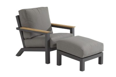 4 Seasons Outdoor Capitol loungestoel met voetenbank