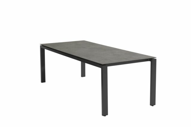 4 Seasons Outdoor Goa tafel met donkergrijs HPL tafelblad 220 cm * SALE *