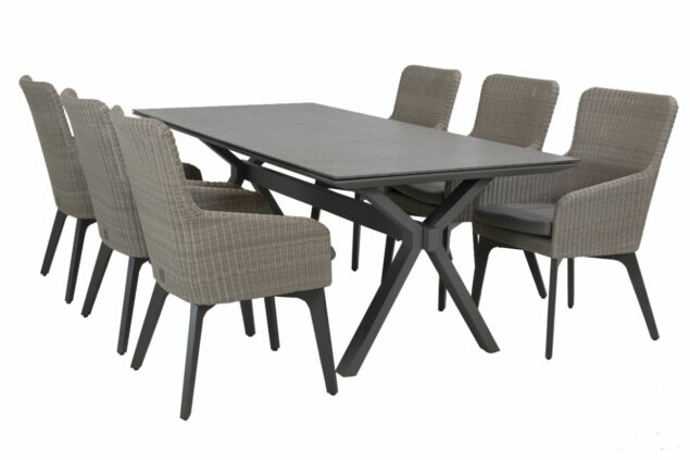 4 Seasons Outdoor Luxor dining chair met Vesper tafel * showroommodel *