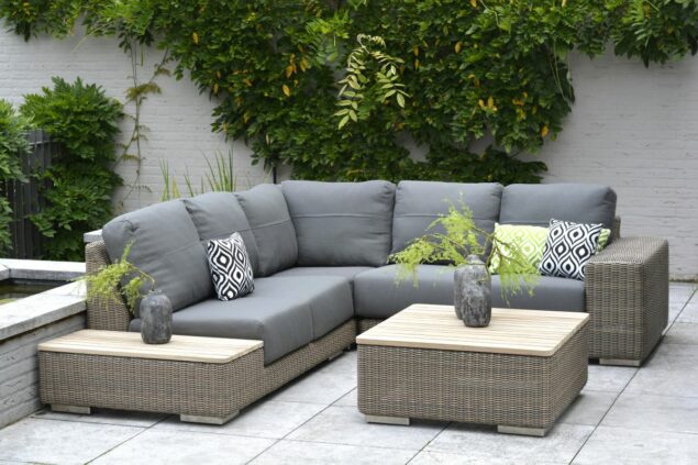 4 Seasons Outdoor Kingston hoekbank pure * SALE *