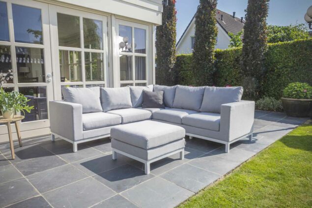 Flow. Loungeset Square B lead chiné