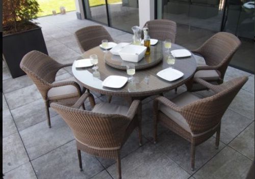 4 Seasons Outdoor Sussex dining Polyloom taupe