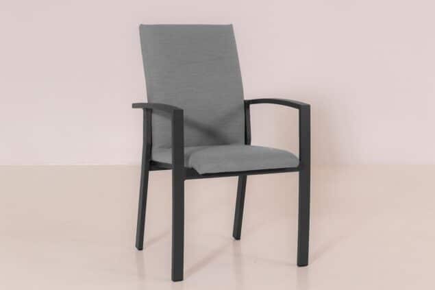 Flow. Cozy dining chair lead chiné
