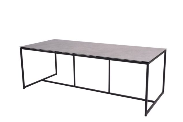 4 Seasons Outdoor Quatro tafel met HPL blad light grey 220 cm