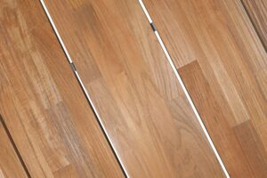 Detail tafelblad Goa teak