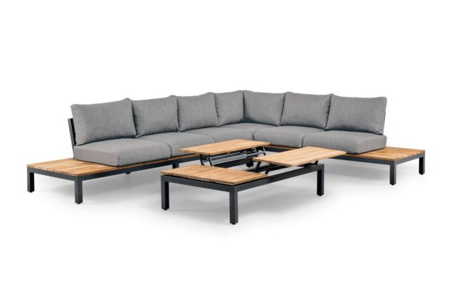 Suns Memphis loungeset 6-zits light antracite - Sunproof - showroommodel