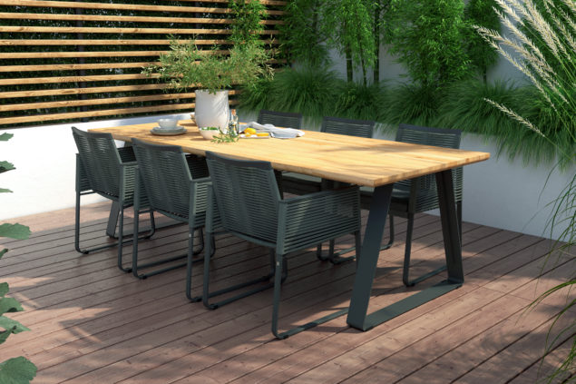 4 Seasons Outdoor Ortea dining set met Basso tafel 240 cm * showroommodel *