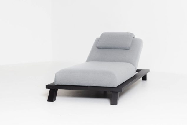 Flow. Crystal daybed lead chiné - zwart