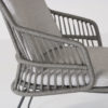 4 Seasons Outdoor Sempre dining chair Antracite Silver Grey detail