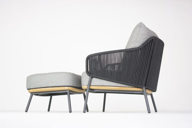 4 Seasons Outdoor Ravello loungestoel met voetenbank