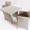 Taste by 4 Seasons Limbo dining set frost met Adora Cosy dining table 90 x 90 x 72 cm detail