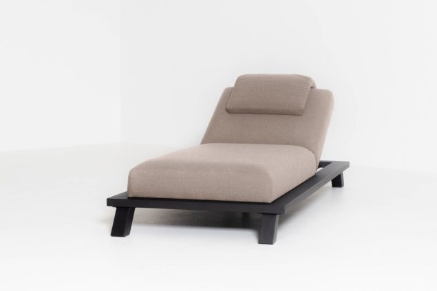Flow. Crystal daybed taupe chiné