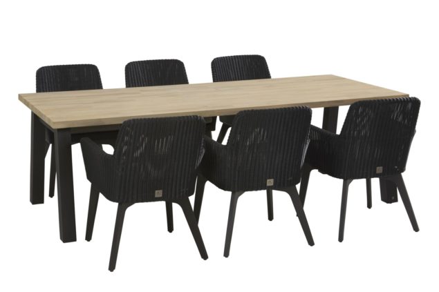 4 Seasons Outdoor Lisboa set met Derby teak tafel 240 cm SALE
